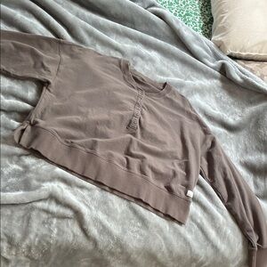 Vuori Brown Crop Top